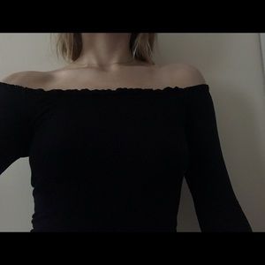 Garage Long Sleeved Off the Shoulder Top